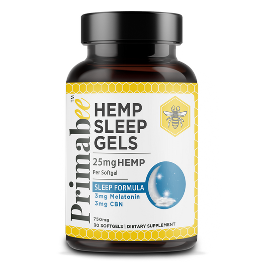 25mg Sleep Support Softgels with Hemp Oil and Melatonin