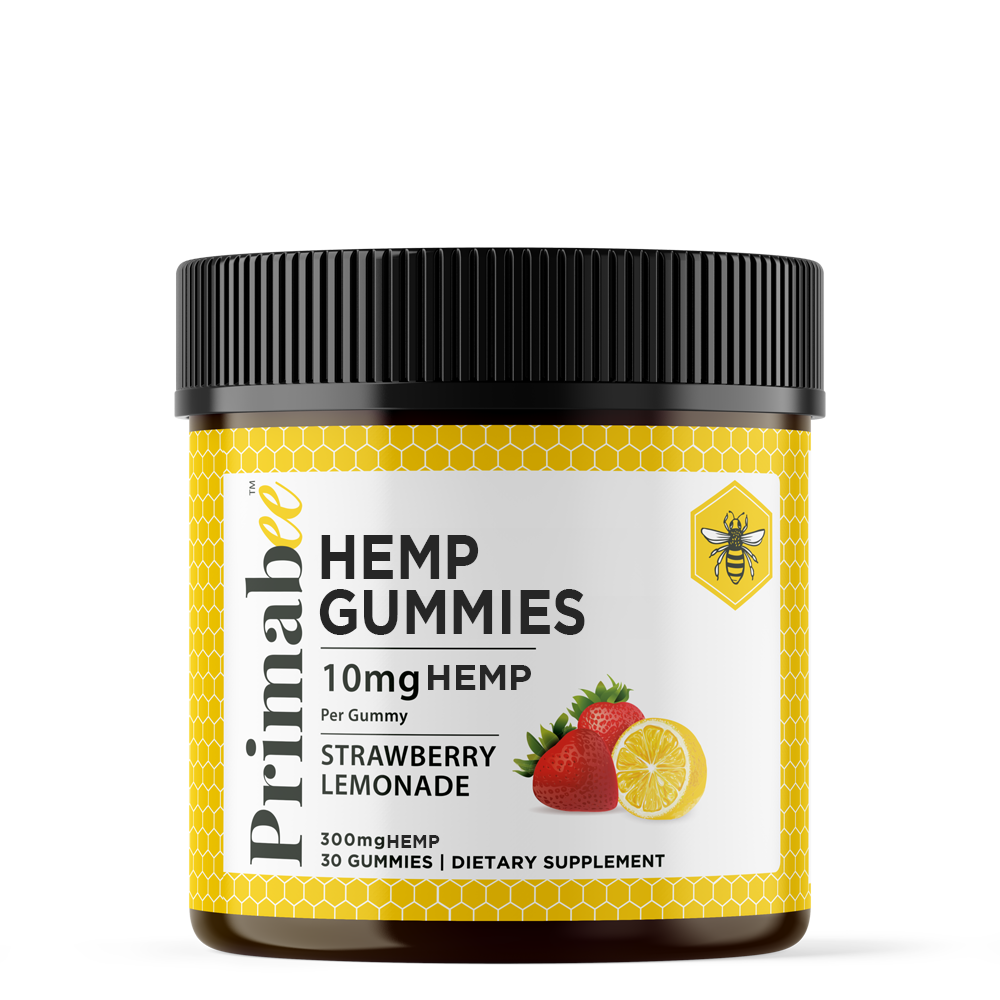 10mg Calm + Chill Hemp Gummies — Strawberry Lemonade